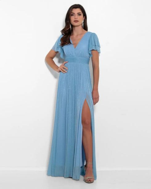 Vestido Manguinha Lurex PETRA FINA