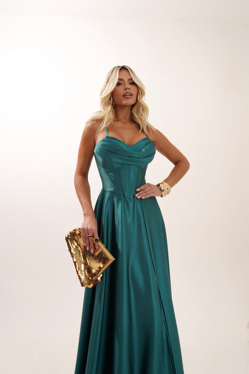 VESTIDO BABADO RODADO PRADA VESTIDO DE FESTA PETRA FINA