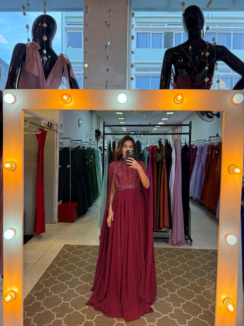 VESTIDO PEDRARIA CAPA VESTIDO DE FESTA PETRA FINA