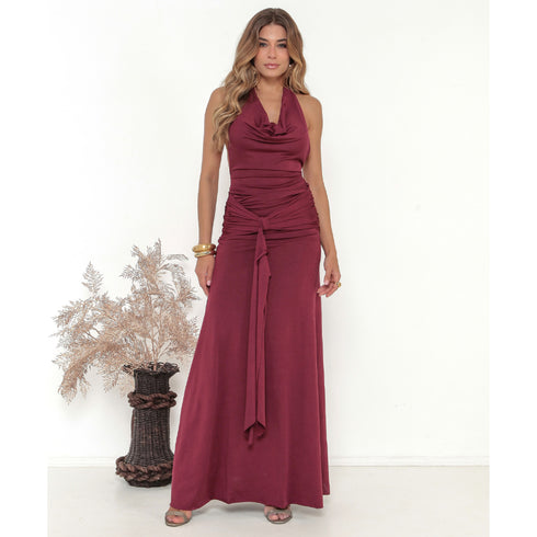 VESTIDO LISO FRENTE ÚNICA