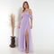 Vestido Franzido Ombro a Ombro VESTIDO DE FESTA PETRA FINA LILAS P