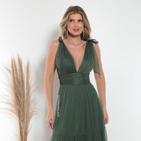 Vestido De Amarrar Três Marias VESTIDO LONGO PETRA FINA