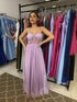 Vestido alcinha saia fada VESTIDO DE FESTA PETRA FINA LILAS P