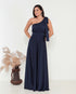 VESTIDO UM OMBRO SÓ LISO GREGO