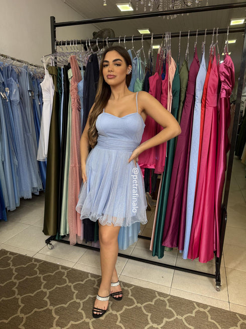 VESTIDO DE ALCINHA ACINTURADO