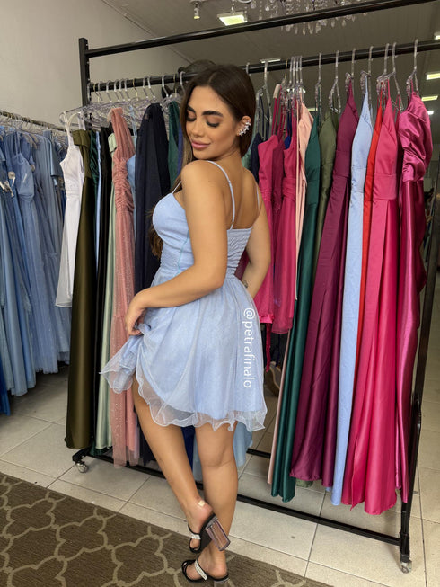 VESTIDO DE ALCINHA ACINTURADO