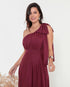 VESTIDO UM OMBRO SÓ LISO GREGO