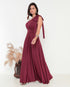 VESTIDO UM OMBRO SÓ LISO GREGO