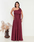VESTIDO UM OMBRO SÓ LISO GREGO