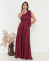 VESTIDO UM OMBRO SÓ LISO GREGO