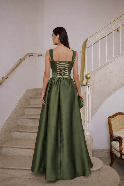 VESTIDO ACETINADO PRINCESA