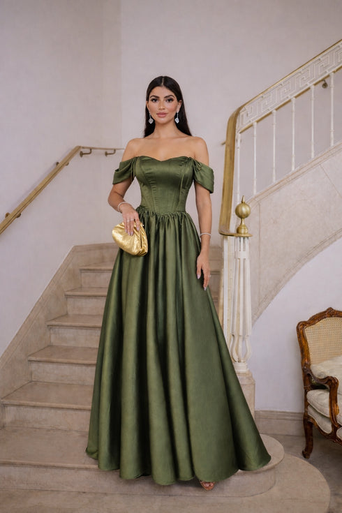 VESTIDO ACETINADO PRINCESA