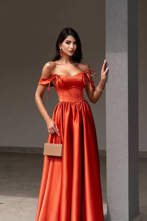 VESTIDO ACETINADO PRINCESA