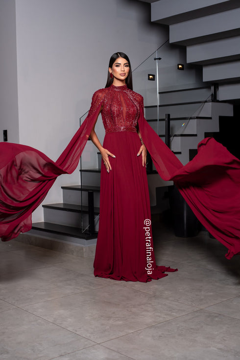 VESTIDO PEDRARIA CAPA