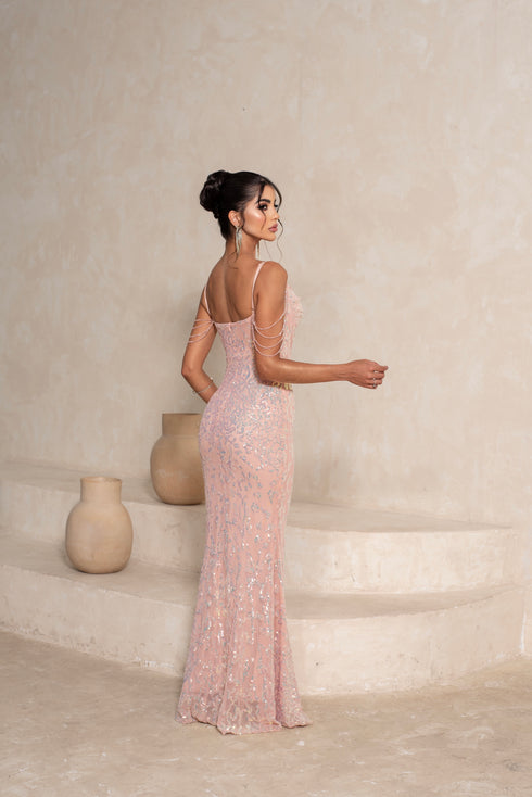 VESTIDO PAETE CORPETE PEDRINHAS