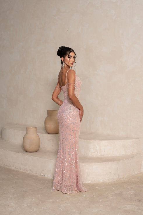 VESTIDO PAETE CORPETE PEDRINHAS