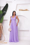 VESTIDO TRES LISTRAS PLISSADO