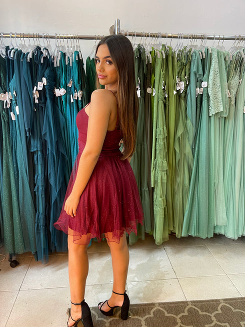 VESTIDO DE ALCINHA ACINTURADO