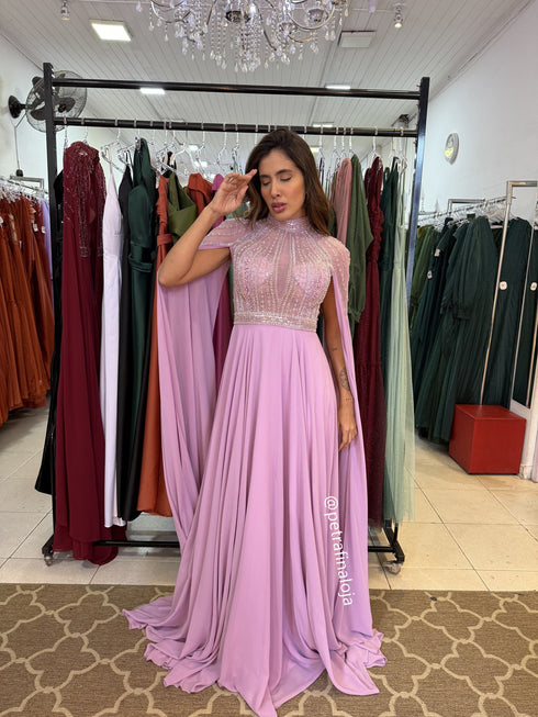 VESTIDO PEDRARIA CAPA VESTIDO DE FESTA PETRA FINA