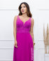 VESTIDO DECOTE V RENDA BORDADO VESTIDO DE FESTA PETRA FINA