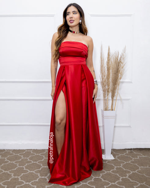 VESTIDO TOMARA Q CAIA ACETINADO