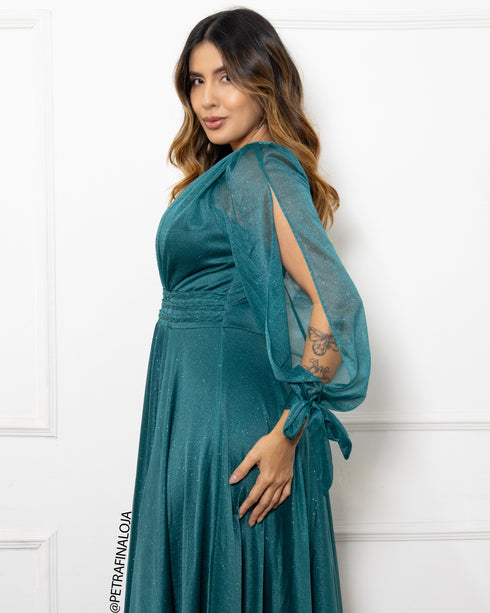 Vestido Manga Longa Três Listras