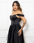 Vestido acetinado princesa