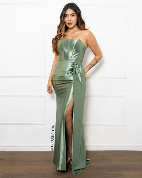 Vestido tomara que caia com corpete