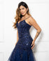 VESTIDO ALCINHA DECOTE V SAIA CAMADAS