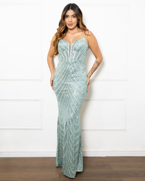 VESTIDO DE ALCINHA DECOTE V