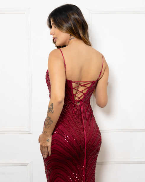 VESTIDO DE ALCINHA DECOTE V