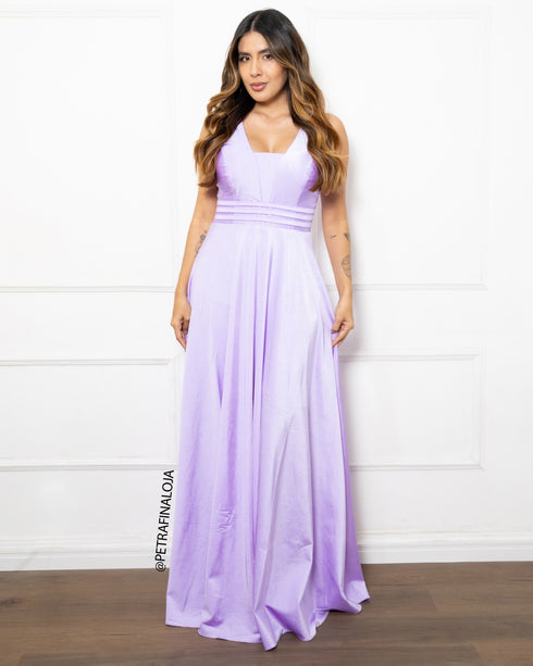 Vestido Três Listras Prada