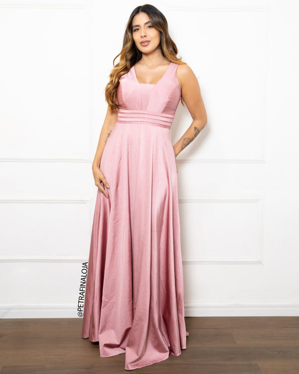 Vestido Três Listras Prada