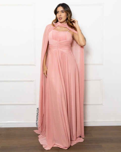 VESTIDO MODELO CAPA ALÇA BRILHO