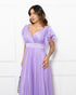 Vestido de manguinha saia plissada
