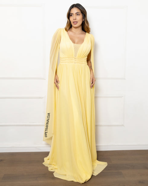 Vestido Três Listras Pequenas com Capa