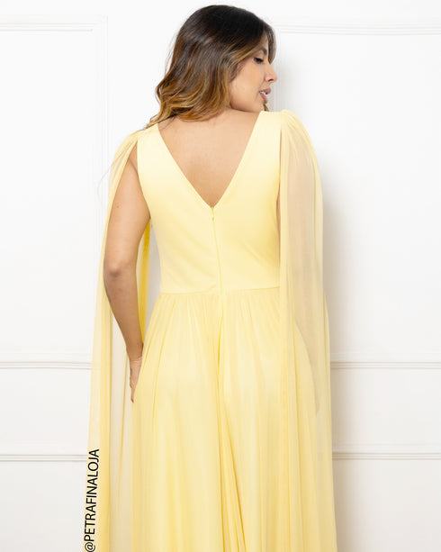 Vestido Três Listras Pequenas com Capa