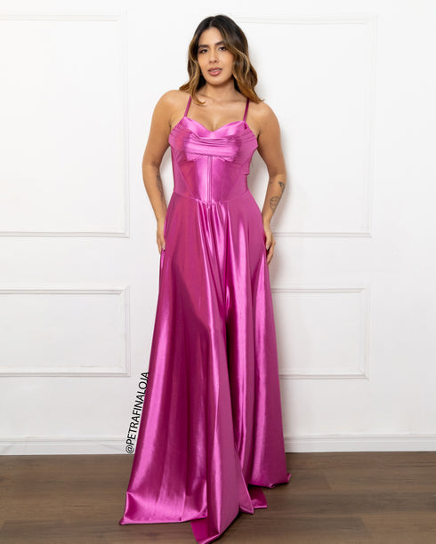 Vestido babado Rodado Prada