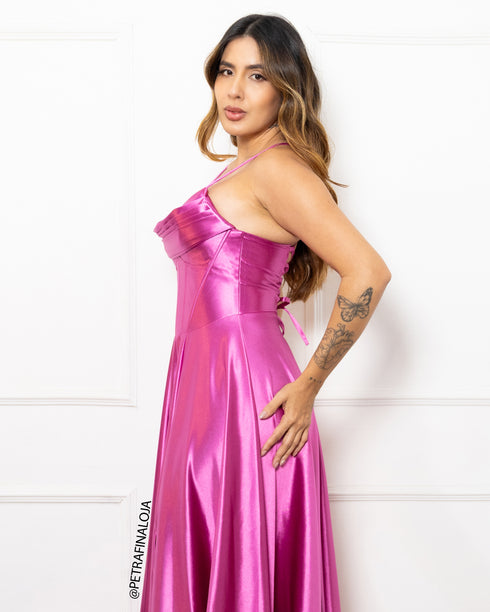 Vestido babado Rodado Prada