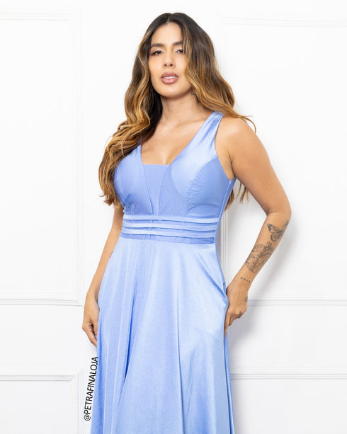 Vestido Três Listras Prada