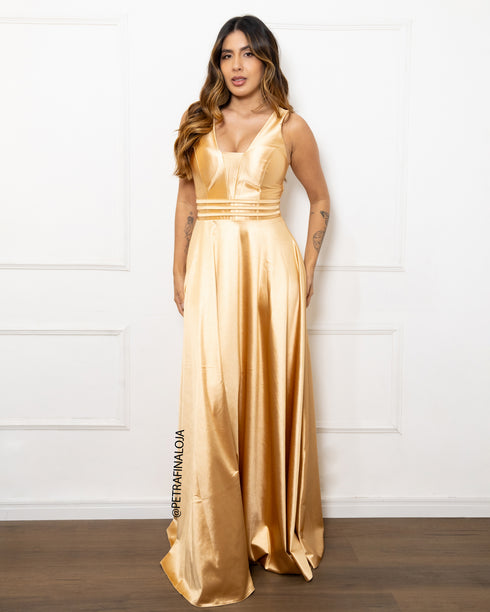Vestido Três Listras Prada