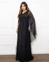 Vestido Manga Morcego Liso