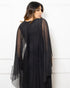 Vestido Manga Morcego Liso