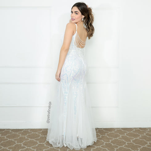 VESTIDO ALCINHA SEREIA COSTAS TRABALHADA