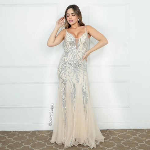 VESTIDO ALCINHA SEREIA COSTAS TRABALHADA