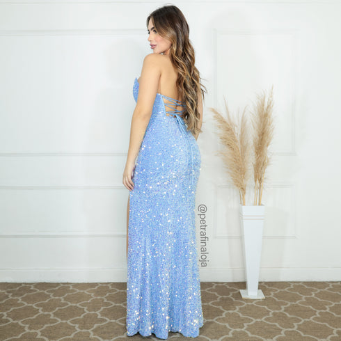 VESTIDO CORPETE TOMARA QUE CAIA PAETE DI VESTIDO DE FESTA PETRA FINA