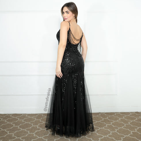 VESTIDO ALCINHA SEREIA COSTAS TRABALHADA VESTIDO IMPORTADO PETRA FINA