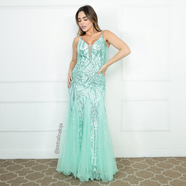 VESTIDO ALCINHA SEREIA COSTAS TRABALHADA