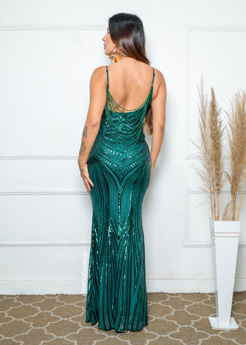 VESTIDO COSTAS TRABALHADA SEREIA