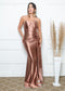 Vestido Tomara que Caia Corpete da Petra Fina - MARROM